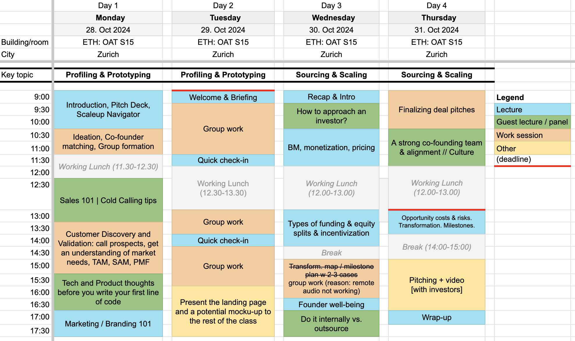 schedule 2024