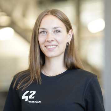 Lea Krück, project manager for KI Salon at 42 Heilbronn